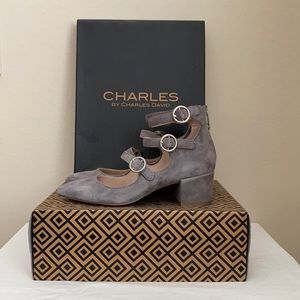 Charles David “Wonder” Triple Buckle Heels, Size 6